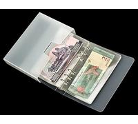 Ettonsun Porte-billets épais à 100 pochettes pour collectionneurs, papiers, argent, monnaie, album de collection, livres, billets, timbres, fournitures de collection, petite taille pour voyage