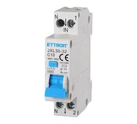 ETTROIT JXL30-32 Interrupteur magnétothermique différentiel, 1P+N, 6-32A, 30mA, 240V, 4,5 kA (C10-10A)