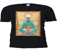 ETTUWSDFV Buddha Budha Buddhism Cool Estetic Novelty Forest Men Women Unisex Top T Shirt Black Manches Courtes(Small)