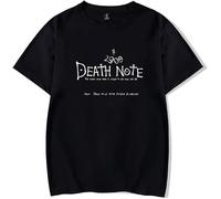 ETTUWSDFV Death Note T Shirt Unisex Letter Printing Short Sleeves Casual SweatshirtYagami Light Cosplay Costume Manches Courtes(Medium)