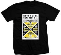 ETTUWSDFV GAOXIN Winter Dance Party - Buddy Holly - Hand Screened, pre-Shrunk 100% Cotton T-Shirt Manches Courtes(Large)