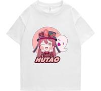 ETTUWSDFV HarajukuGame Genshin Impact Hoodie Hutao Long Sleeve Sweatshirt Genshin Impact Short Sleeve T-Shirt Manches Courtes(X-Large)