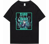 ETTUWSDFV HarajukuGame Genshin Impact Hoodie Xiao Long Sleeve Sweatshirt Genshin Impact Short Sleeve T-Shirt Manches Courtes(3X-Large)
