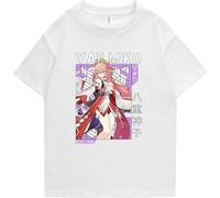 ETTUWSDFV HarajukuGame Genshin Impact Hoodie Yae Miko Long Sleeve Sweatshirt Genshin Impact Short Sleeve T-Shirt Manches Courtes(Small)