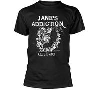 ETTUWSDFV Jane's Addiction 'Rooster' T Shirt Black Manches Courtes(X-Large)