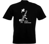 ETTUWSDFV John Coltrane T Shirt Jazz Saxophone Dizzy Gillespie Miles Davis Blue Note Manches Courtes(XX-Large)