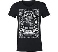 ETTUWSDFV Ladies Winchester Brothers Demon Warding Salt T Shirt Manches Courtes(Medium)