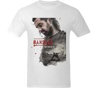 ETTUWSDFV LittleArt Men's Banshee Season 4 Poster T Shirt Black White Manches Courtes(Large)