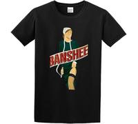 ETTUWSDFV mixia LittleArt Banshee Sexy Amish Girl Poster T Shirt Graphic Top Printed Shirt for Mens Manches Courtes(Small)