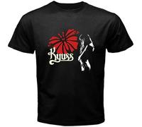 ETTUWSDFV New Kyuss Girl and Butterfly Logo Men's Black T-Shirt Black Manches Courtes(X-Large)