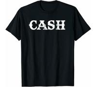ETTUWSDFV New Limited Vintage Cash Country Music Lovers T-Shirt Black Manches Courtes(Small)