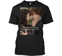 ETTUWSDFV Outlander Jamie Fraser Quote from Diana Gabaldon 4 TeeT-Shirt Manches Courtes(Small)