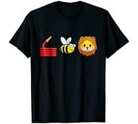 ETTUWSDFV R1 Hose Bee Lion I am a Fire Fighter Black T-Shirt Black Manches Courtes(XX-Large)
