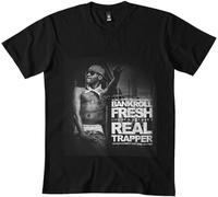 ETTUWSDFV Real Trapper Slim Fit t-Shirt BL Black Manches Courtes(XX-Large)