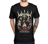 ETTUWSDFV Watain Lawless Fire New Men's T-Shirt Black Metal Band Group Merch Fan Manches Courtes(Small)