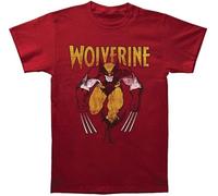 ETTUWSDFV Wolverine on Red Red S Manches Courtes(X-Large)