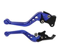 ETUCYNG Bleu 18.5 Cm Alliage D'aluminium Poignée De Frein De Moto Levier D'embrayage De Antirouille Réglable En Métal 2 Pièces Kit Levier D'embrayage De Frein Moto Pour Guidon Gauche Et Droit