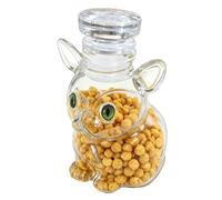 ETUCYNG Bocal de rangement en forme d'animal avec couvercle hermétique - récipient de rangement transparent pour chocolat, noix, fondant, friandises pour animaux domestiques, dosettes de café
