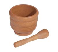 ETUCYNG Bol Et Mortier 11.4x11.4x9.5 Cm Broyeur D'aliments PP Ensemble Mortier Et Marteau Sauce Ail Moulin À Épices Moulin Manuel Pour Broyage Des Herbes Noix Épices