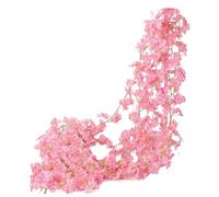 ETUCYNG Branches de Fleurs de Cerisier Artificielles | Chaîne De Fleurs De Cerisier Faux - Décoration Guirlande Végétale Fausse pour Jardin Chambre Mariage Fête Arche Événements