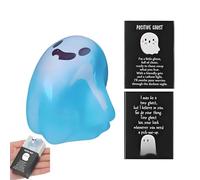 ETUCYNG Brille dans l'obscurité Halloween | Jolie statue lumineuse en résine hantée avec boîte - Charmante décoration d'Halloween pour cheminée, salon