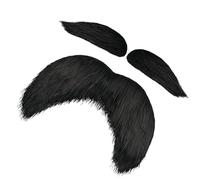 ETUCYNG Costume de moustache, accessoire de cosplay, auto-adhésif, poils du visage réalistes pour les fêtes - Pour adultes, cosplay, fête, carnaval, festival, mascarade, Noël, théâtre