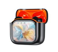 ETUCYNG Écouteurs de traduction IA sans fil 140 langues en temps réel - Écouteurs antibruit avec affichage LED intelligent pour étude, travail, téléphone, ordinateur portable, entraînement