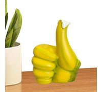 ETUCYNG Gestes de bananes en résine, statue de main de banane pour bureau, statue de geste de louange pour bureau, gestes de la main créatifs pour armoire, bureau