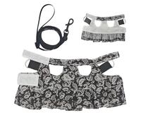 ETUCYNG Harnais de Dragon et Laisse, Harnais de Dragon Barbu | Harness de Petits Animaux,Reptiles réglables Amphibian Supplies Laux Accessoires de Gilet Doux pour la Marche de l'entraînement