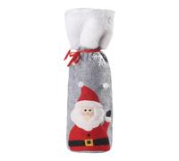 ETUCYNG Housse De Bouteille De Vin De Noël | Décoration de Fêtes avec Cordon de Serrage | Housses pour Bouteilles de Vin de Fêtes | pour Le Mariage, l'anniversaire, Le Voyage, La Fête Et Le Nouvel