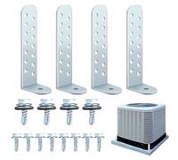 ETUCYNG Kit Supportes pour Condenseur,4 Pièces Fixations Compresseur - Support Renforcé pour Condenseur Compresseur Garage Maison Entreprise Industrie Maçonnerie Béton | Garage Extérieur Maison Hôtel