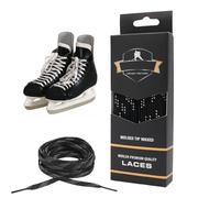 ETUCYNG Lacets de skate de hockey, double tresse, lacets de skate cirés renforcés, excellents accessoires de patinage en ligne, patins à glace, patins de hockey et, Noir, 84"