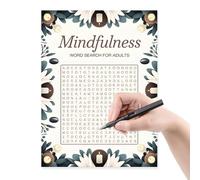 ETUCYNG Livres de recherche de mots pour adultes - Jeu de recherche d'intelligence oubliée - Jeu de mots pour adultes pour se souvenir des pensées - Jeux d'activité pour soulager le stress