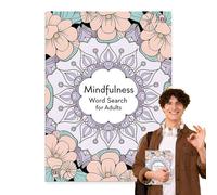 ETUCYNG Livres de recherche de mots pour adultes, recherche de mots, puzzles pour adultes, intelligence oubliée, jeu de trouvailles, kit de découverte de mots pour adultes pour garder les pensées