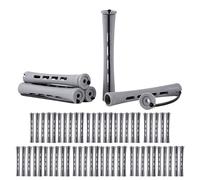 ETUCYNG Lot de 60 petits bigoudis pour cheveux courts - Accessoires de coiffure à la main pour coiffeur, salon de beauté, école et voyage