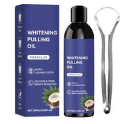 ETUCYNG Oil Pulling pour les dents et les gencives - 100 ml d'huile de rinçage de bouche avec nettoyant de langue - Aide au rinçage des dents pour adultes, adolescents, matin, soir, de dormir