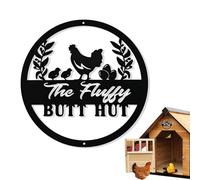 ETUCYNG Panneaux Amusants pour poulailler, Panneau pour poulailler,Signe de Ferme Rustique - Décoration de poulailler en métal, Signe d'art Mural Vintage pour la Maison, Hangar de Poulet, Ferme de