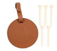 ETUCYNG Petit sac pour tees de golf, porte-thé pour sac de golf | Sac à thé de golf en cuir PU | Porte-balle de golf sûr, accessoire de golf pratique, sac de golf portable, sac de golf à clip