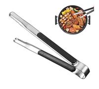 ETUCYNG Pince de cuisine pour la cuisine | Ustensiles de cuisine en acier inoxydable | Pince isolante en métal résistante à la chaleur, antidérapante et durable pour griller, servir, salade