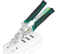ETUCYNG Pince Multifonction Électricien 21.65x6.2x15cm Testeur De Tension Pliable 8 En 1 Fil De Fil Avec Testeur De Tension Pour Réparations Électriques Câblage Domestique Et Travaux Sur Circuits