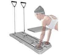 ETUCYNG Planche abdominale de fitness - Planche de réforme de Pilates pliable - Coussinets de coudes élargis - Entraînement stable du noyau pour la maison, l'extérieur, l'intérieur, l'équilibre du dos