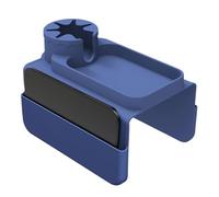 ETUCYNG Plateau antidérapant pour accoudoir de canapé | Plateau en silicone antidérapant - Plateau de canapé avec poche latérale anti-déversement pour boissons, collations et téléphone