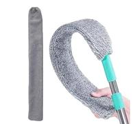 ETUCYNG Plumeau plat - Balai extensible à long manche pour dessous d'appareils électroménagers - pour maison, appartement, bureau, meubles de sol, suceur plat, canapé, lit, fond de réfrigérateur