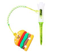 ETUCYNG Porte-anneau de tee de golf - Anneau de tee de golf anti-perte | Fournitures d'entraînement mignonnes sur le thème de la nourriture pour débutants, hommes, femmes, mère, père, petit ami, papa