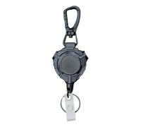 ETUCYNG Porte-clés rétractable, porte-badge, porte-clés robuste - - Porte-clés extensible en métal pour randonnée, camping, pêche