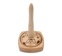 ETUCYNG Porte-fil pour crochet, spinner en bois avec base antidérapante - Support de bobine de fil en bois pour adultes, broderie, couture, crochet et tricot à la maison