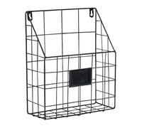 ETUCYNG Porte-journaux mural, porte-journaux en fil métallique, Support de rangement pour journaux, Organisateur de stockage à structure stable pour le courrier, les livres, les brochures et toutes