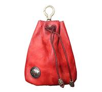 ETUCYNG Porte-monnaie en cuir de vachette pour femme, petit portefeuille en cuir de vache | Étui de clé de voiture | Sac de rangement avec cordon de serrage, porte-monnaie multifonction pour homme et