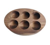 ETUCYNG Présentoir pour huiles essentielles 13 x 9 cm - Pour huiles essentielles, bouteilles en bois - 6 fentes - Organisateur pour huiles parfumées et autres petits objets