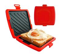 ETUCYNG Presse à sandwich | Machine antiadhésive sans alimentation nécessaire - Grille- à micro-ondes | Pour petit déjeuner, collations, toastie, fête, voyage, maison, appartement, dortoir